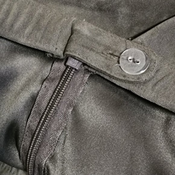 SIGRID OLSEN Solid All Tan Brown Suede Side Zip Zipper Pants Womens Size 14 - Picture 5 of 6